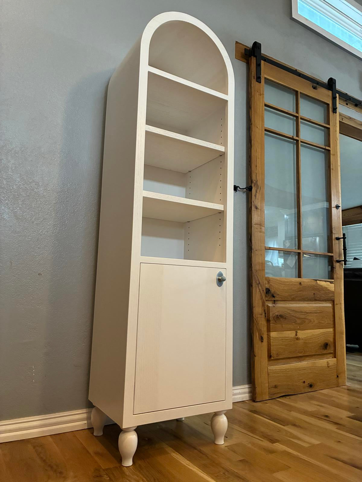 Handcrafted Solid Wood Arched Cabinet - Made to Order