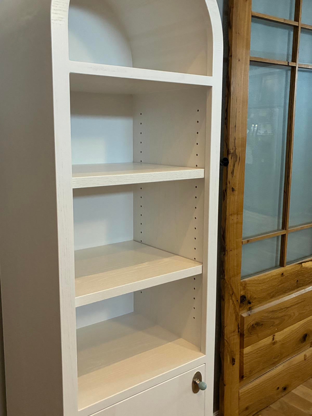 Handcrafted Solid Wood Arched Cabinet - Made to Order