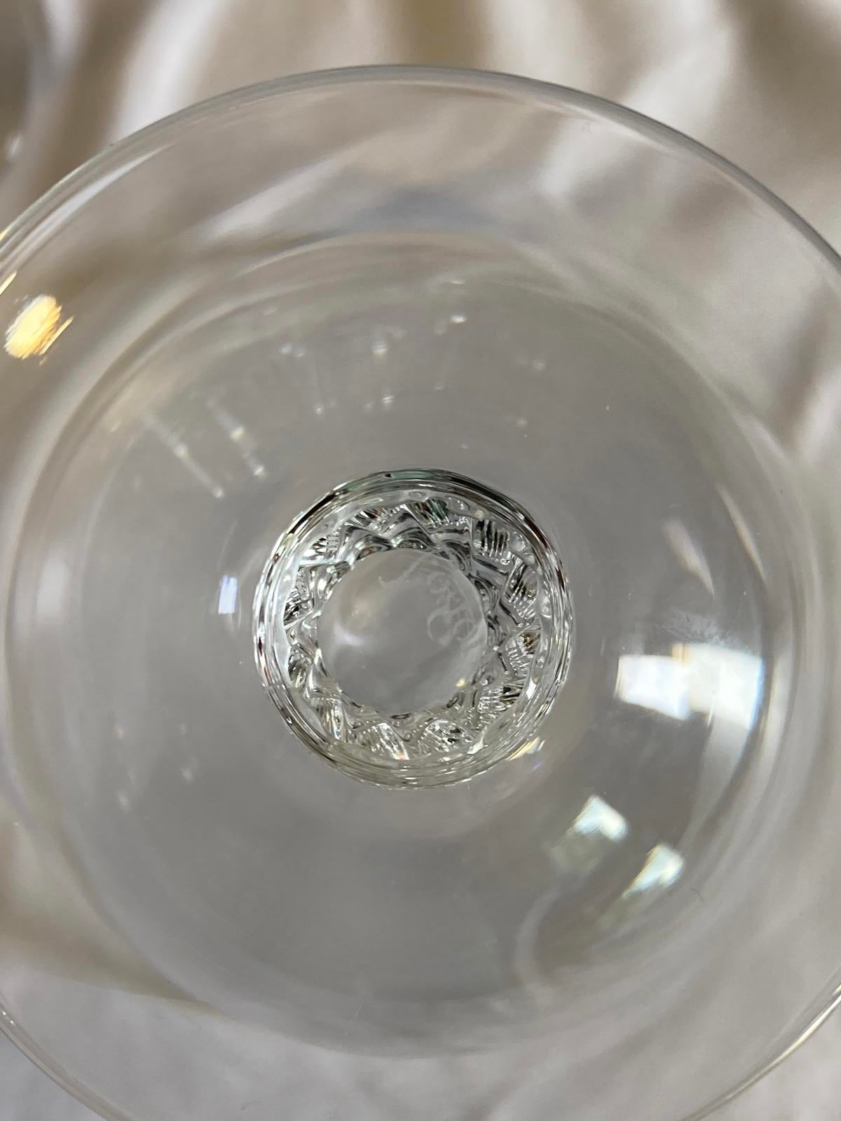 Vintage Fostoria Wedding Ring Glasses Set of 8, Platinum Rim Elegant Stemware
