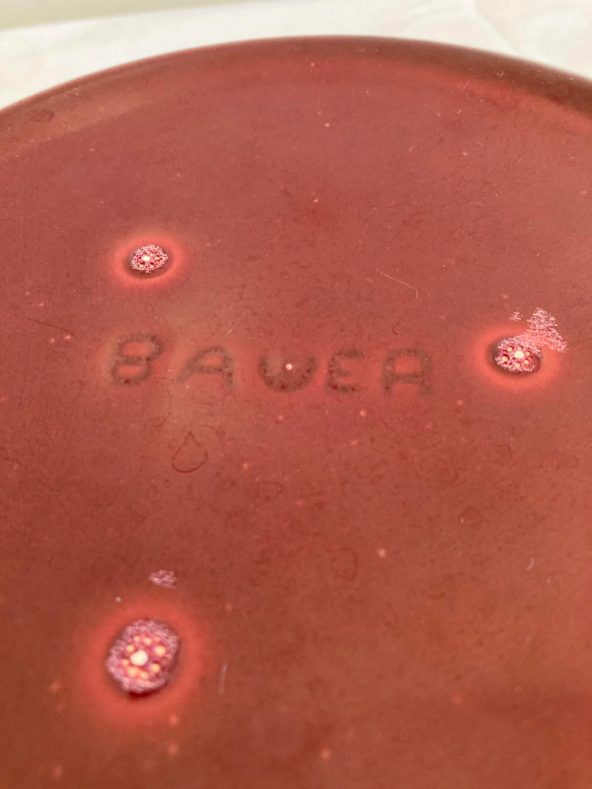 Vintage Bauer Pottery 8.75” Red Serving Bowl California Art Pottery