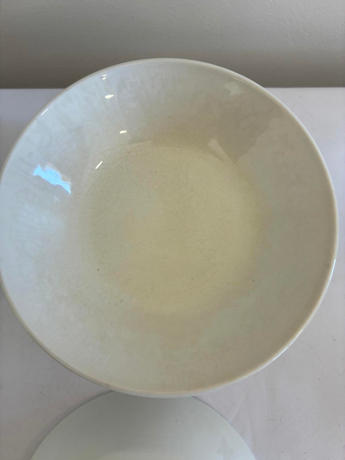 Johnson Bros England White Ironstone 5" Bowls Set of 9 Vintage Finds