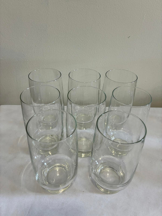 Vintage Arcoroc France Tivoli Tumblers Set of 8, Mid Century Modern Barware