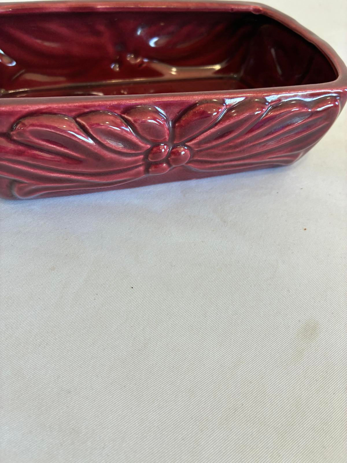 Claire Lerner California 1950s Ceramic Floral Lidded Box