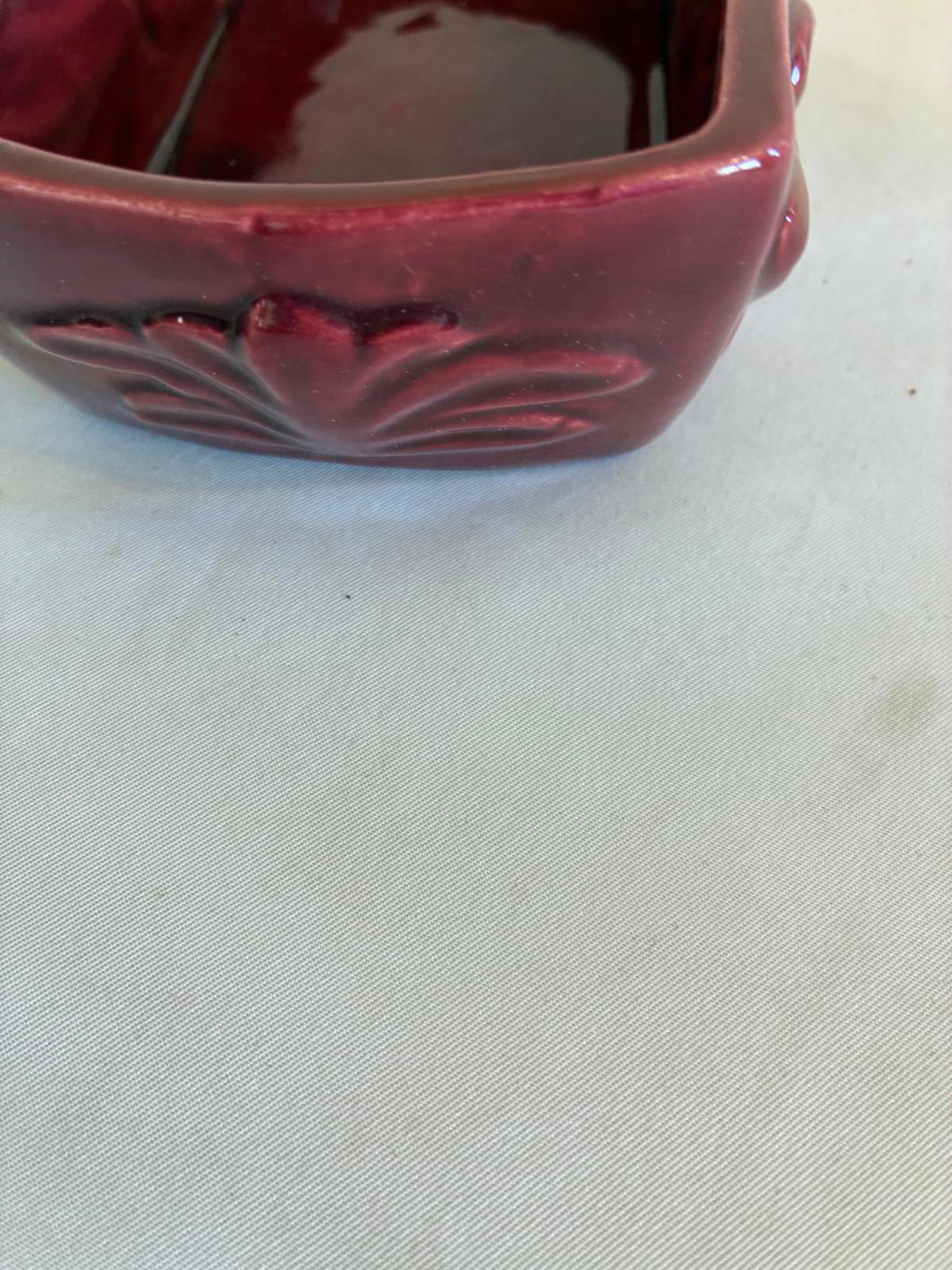 Claire Lerner California 1950s Ceramic Floral Lidded Box