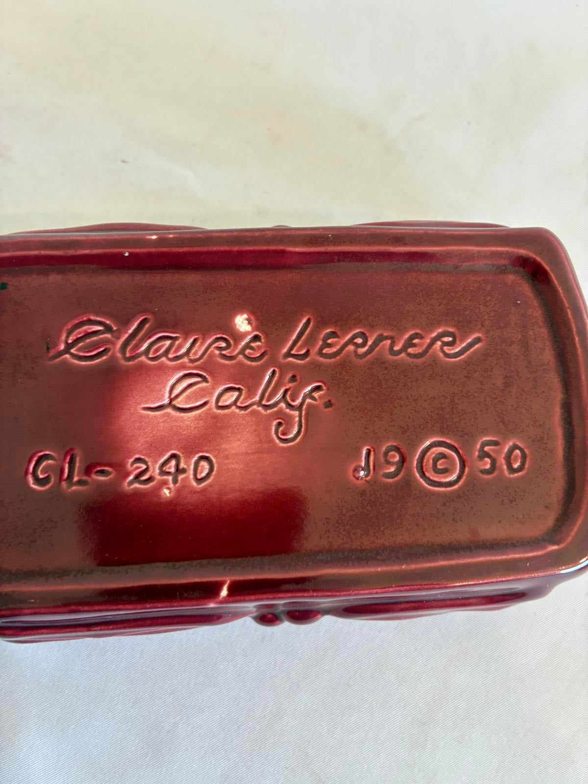 Claire Lerner California 1950s Ceramic Floral Lidded Box