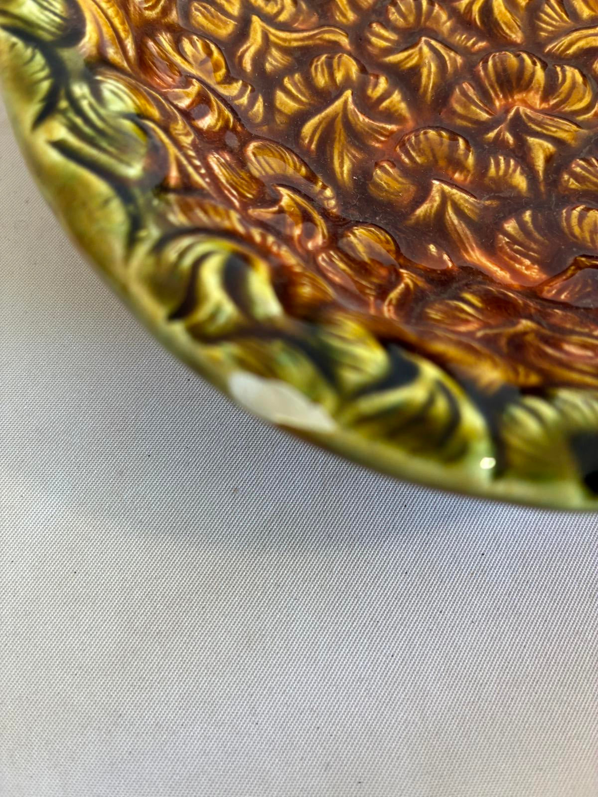 Anekona Hawaii Pineapple Ceramic Dish Tropical Tiki Decor