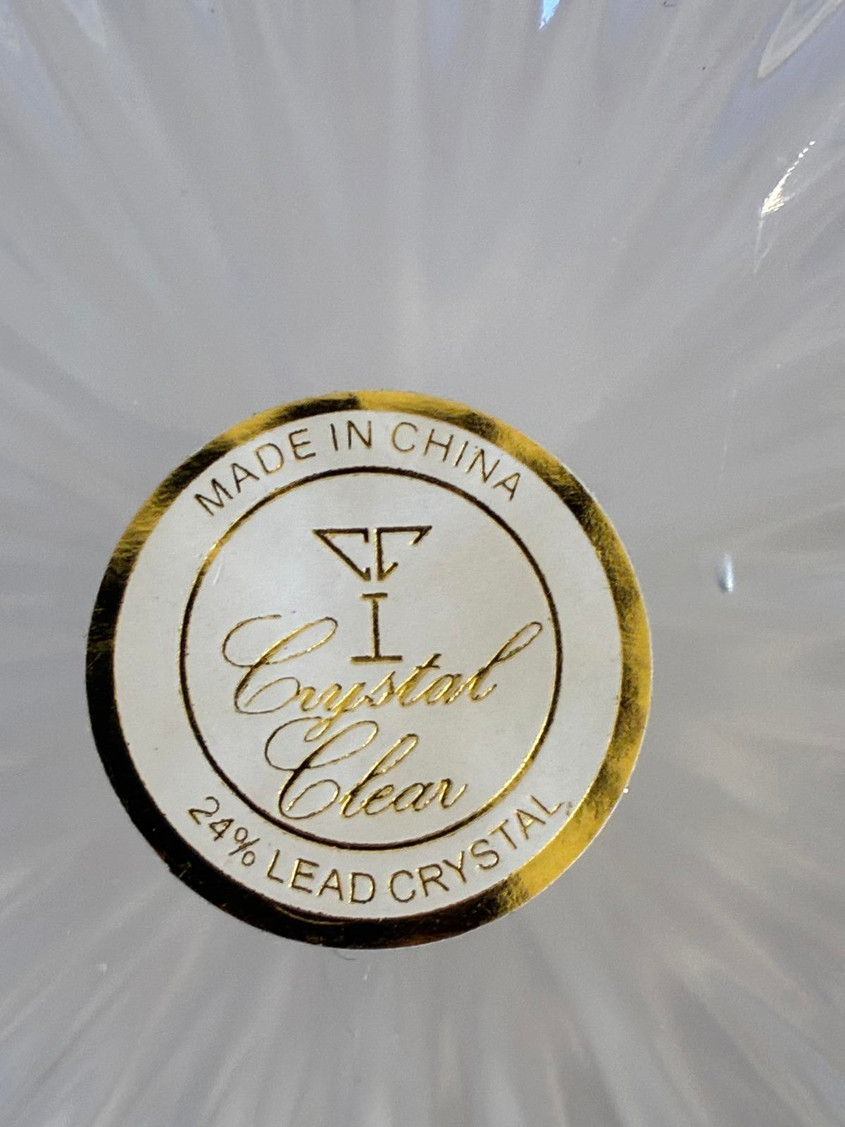 24% Lead Crystal Covered Candy Dish Bell Jar Cut Glass