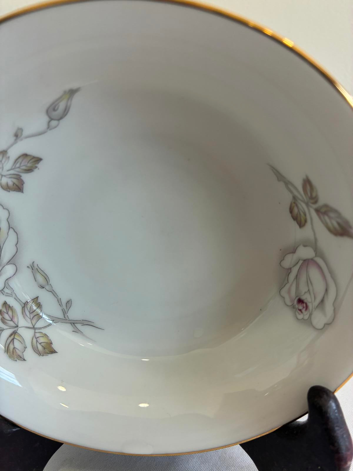 Set of 12 Johann Haviland Sweetheart Rose Bowls, Bavaria Germany Floral China