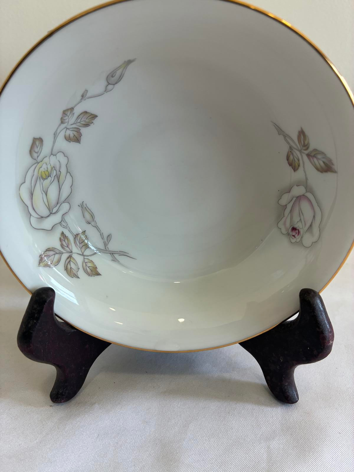 Set of 12 Johann Haviland Sweetheart Rose Bowls, Bavaria Germany Floral China