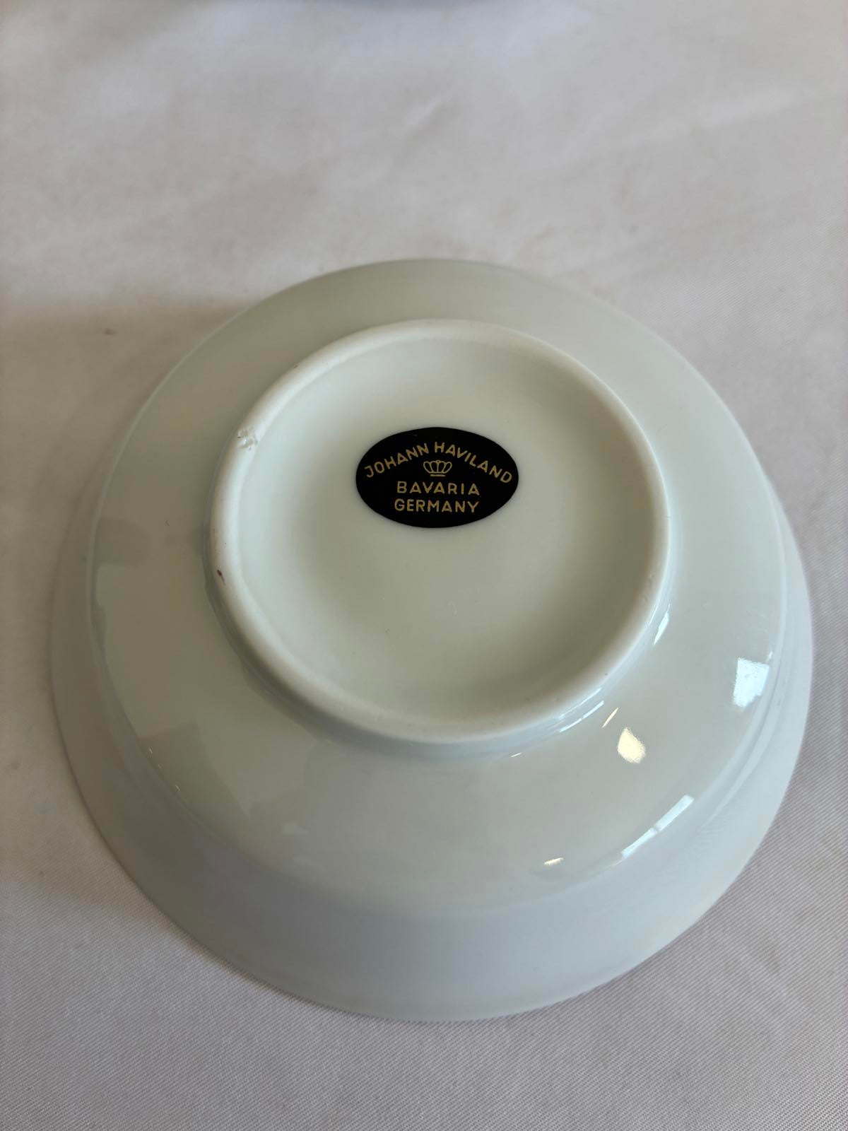Set of 12 Johann Haviland Sweetheart Rose Bowls, Bavaria Germany Floral China