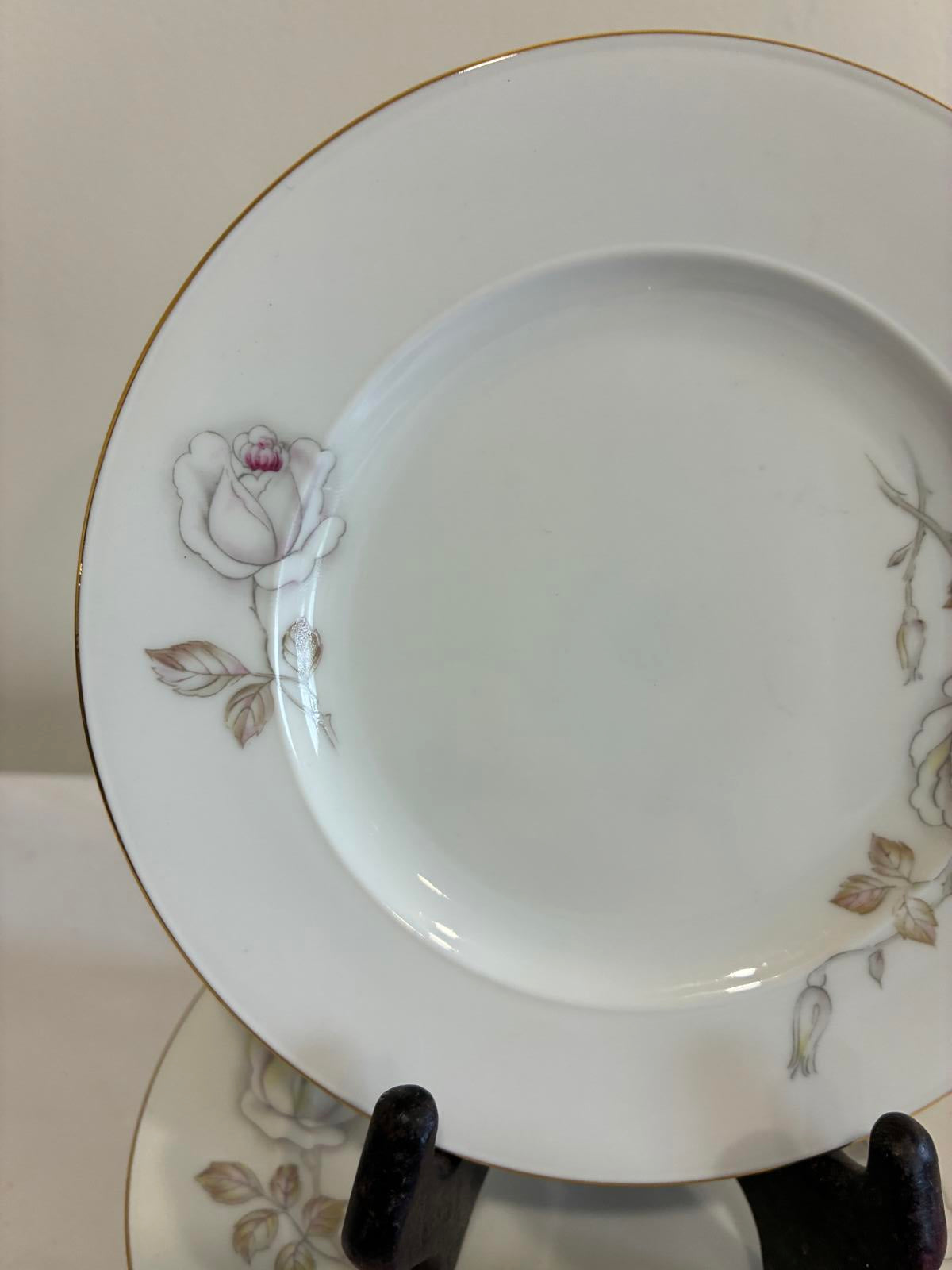 Johann Haviland Sweetheart Rose Bread Plates Set of 10 Bavaria