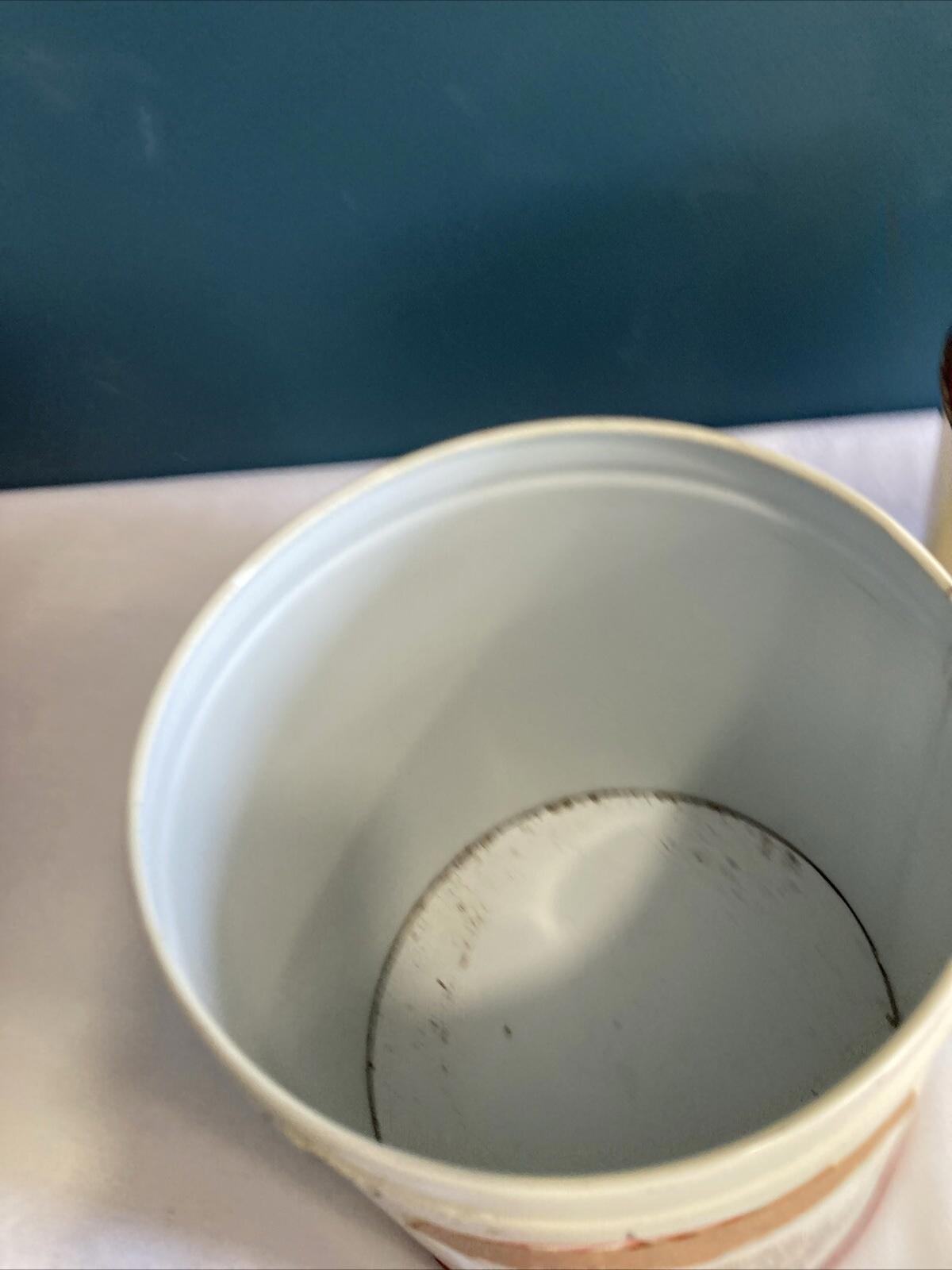 2 Vintage Nesting Decoware Tin Kitchen Storage Canisters Flower Cart Umbrella