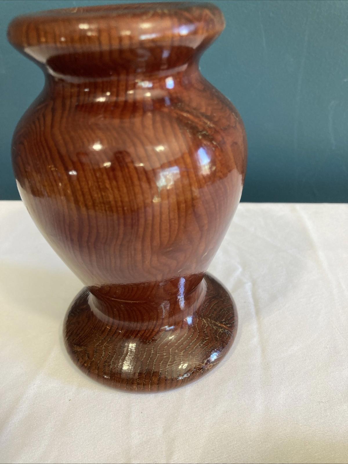 Vintage California Redwood Burl Vase or Candle Holder