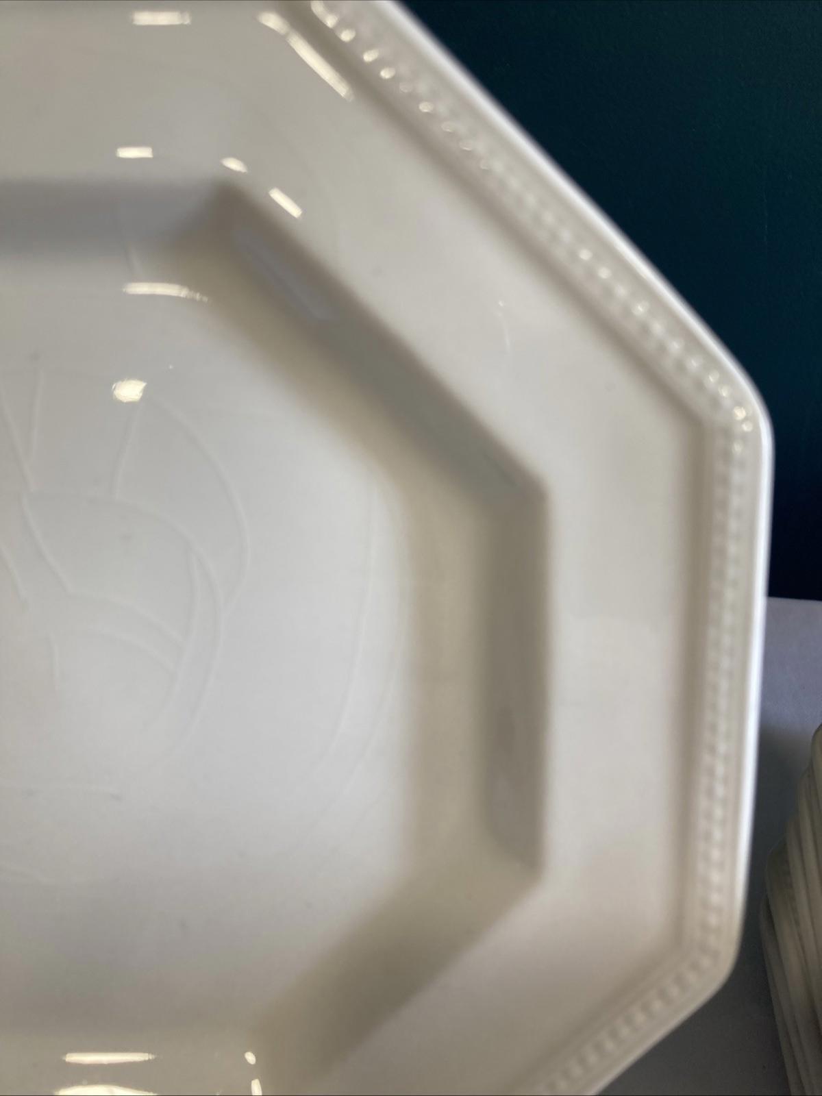 Set of 12 Vintage Johnson Brothers Heritage White 6" Bread Plate Made in England