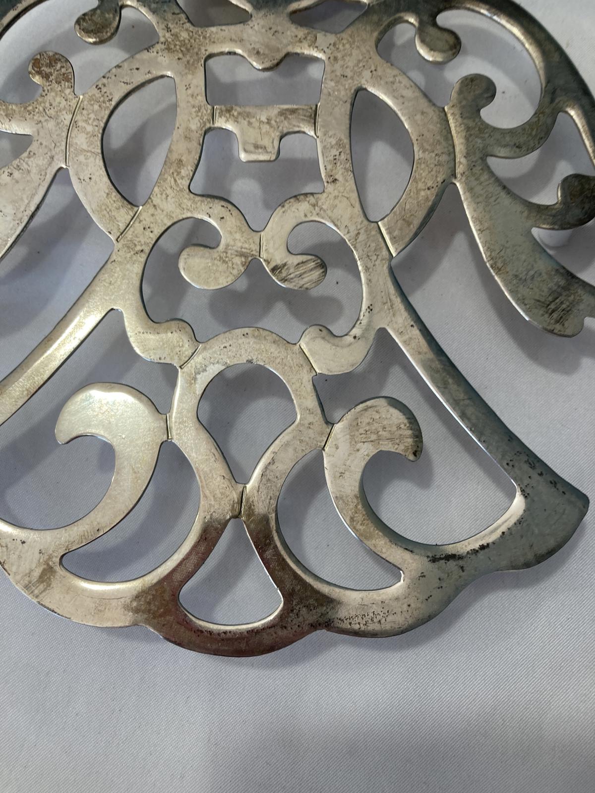 Vintage Silverplate Angel Wall Trivets Pair Mid Century Style