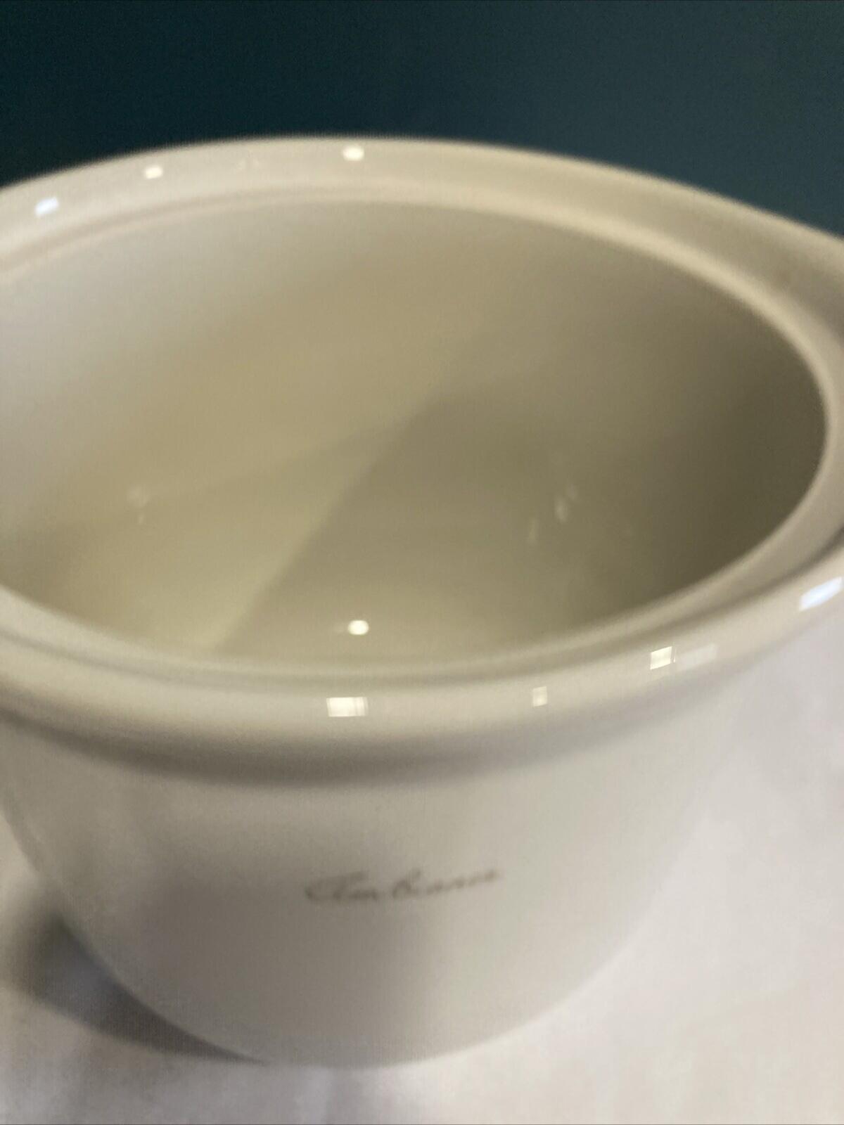 Vintage Hall USA Pottery Crock Ambiance Stoneware Utensil Holder Kitchen Crock