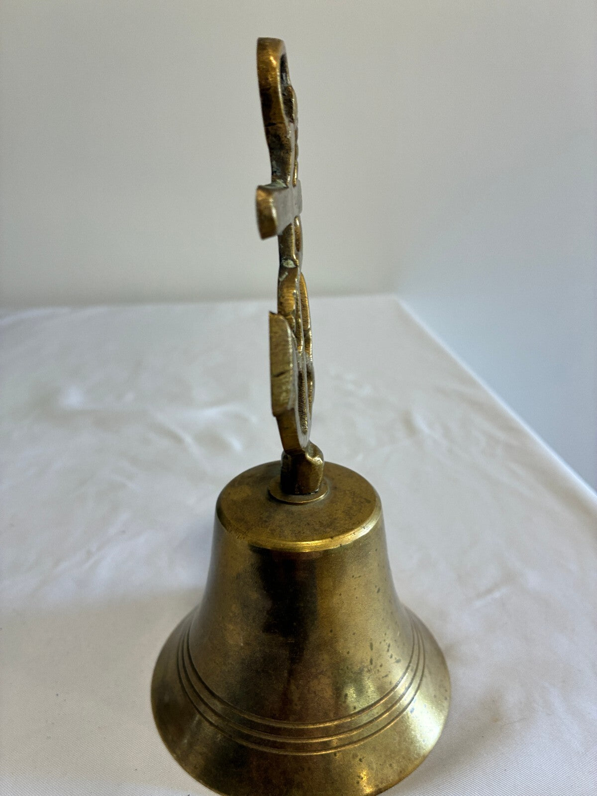 Vintage Brass Anchor Bell | Nautical Ship's Bell with Rope Detail |Made in India