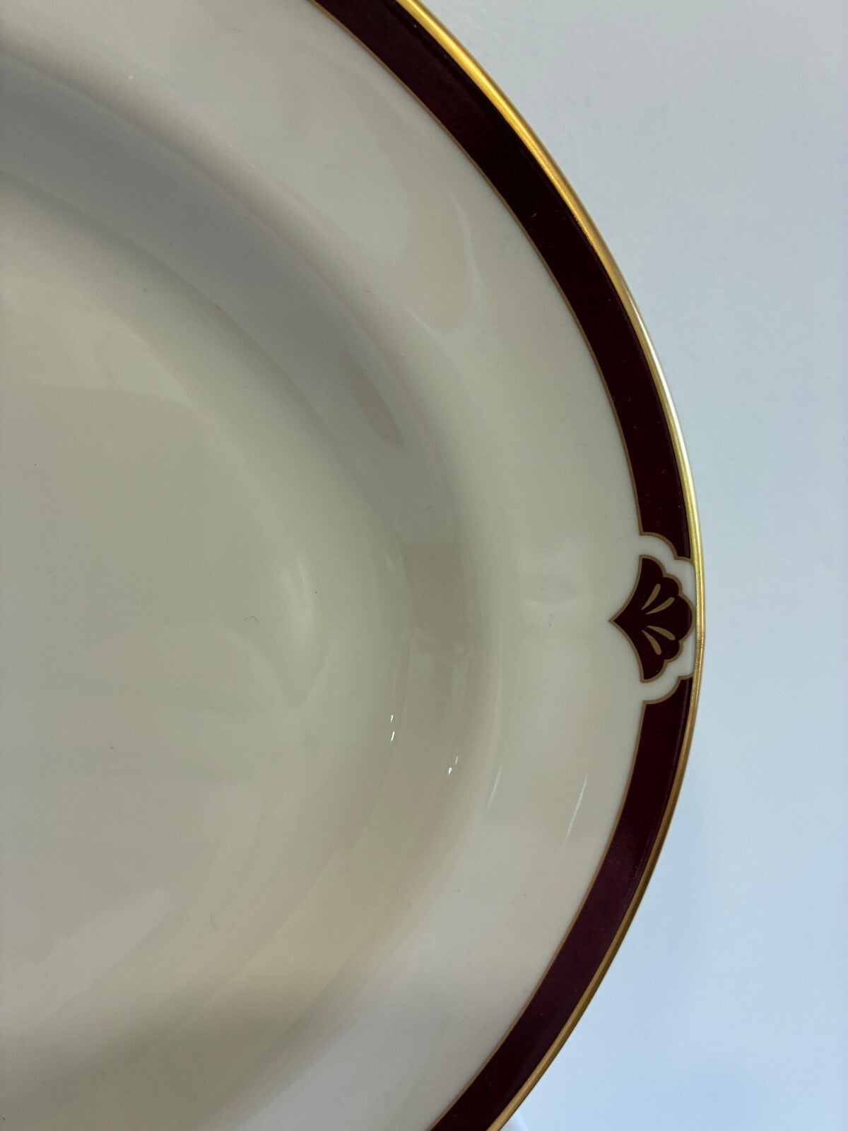 Vintage Pickard Ensemble Burgundy Oval Serving Platter, Made in USA
