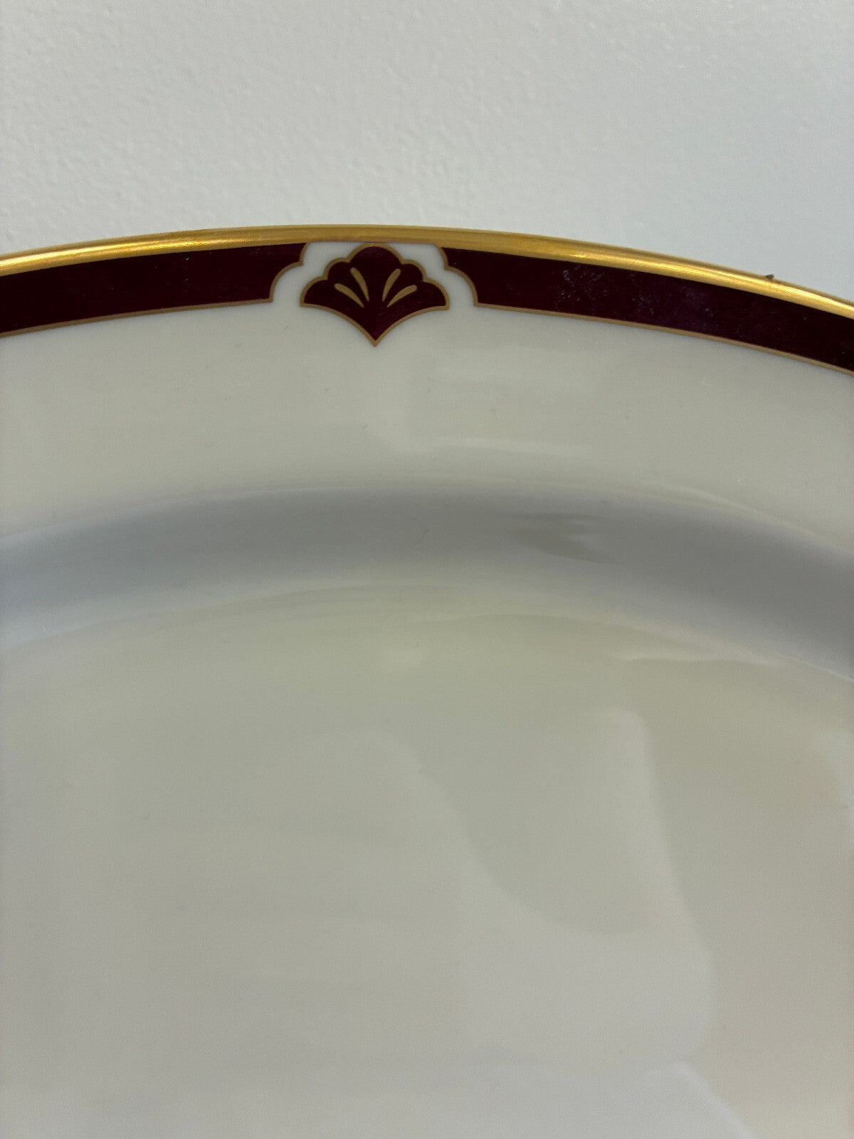 Vintage Pickard Ensemble Burgundy Oval Serving Platter, Made in USA