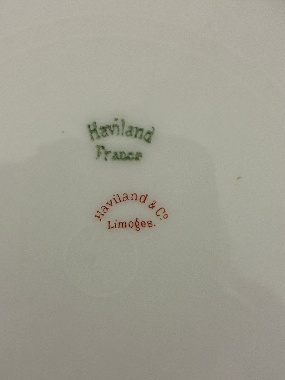Vintage Haviland Limoges France Porcelain Plates and Bowl, Set of 6 Gold Rims