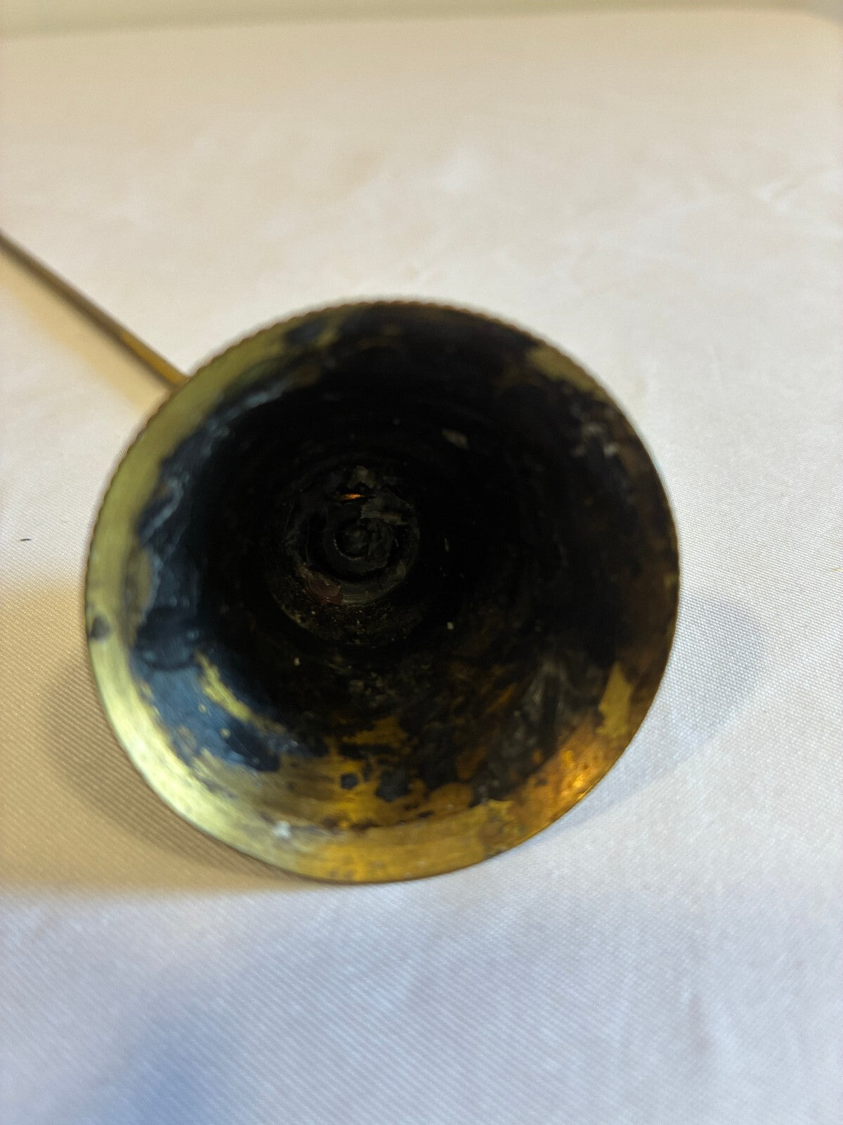 Vintage Brass Candle Snuffer | Bell Shaped Long Handle Extinguisher