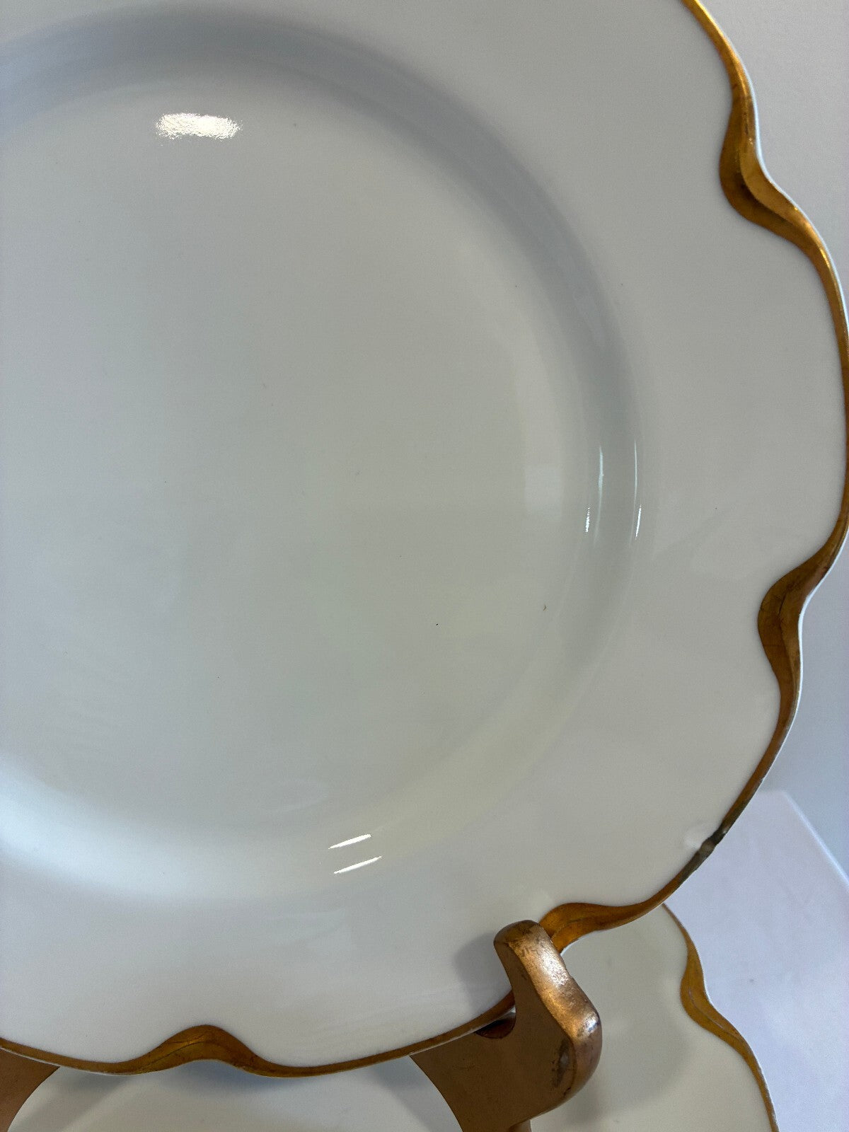 Antique Haviland & Co Limoges France Plates Set of 6 | Gold Trim