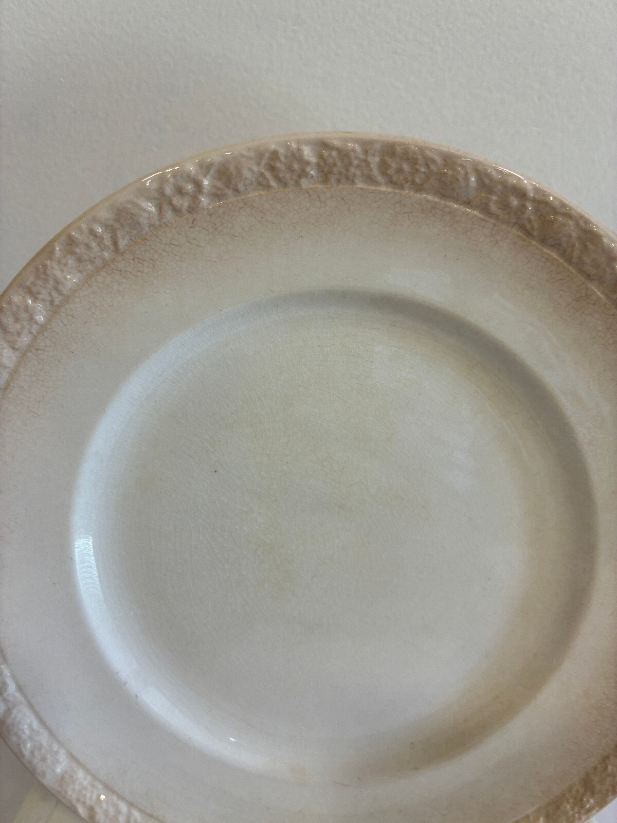 Vintage Wedgwood 7" Plates Set of 6, Embossed Floral Rim, England