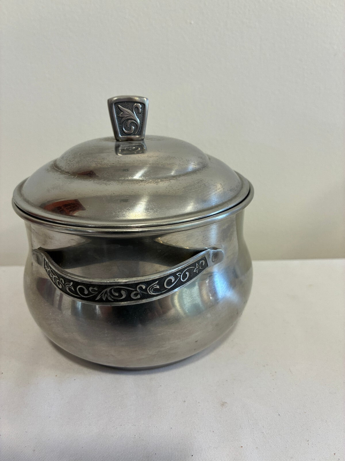 Vintage Monterey Stainless Covered Serving Bowl, Made in Japan, Mid Century Lidded Bowl, Traditional Holloware, Stainless Steel
