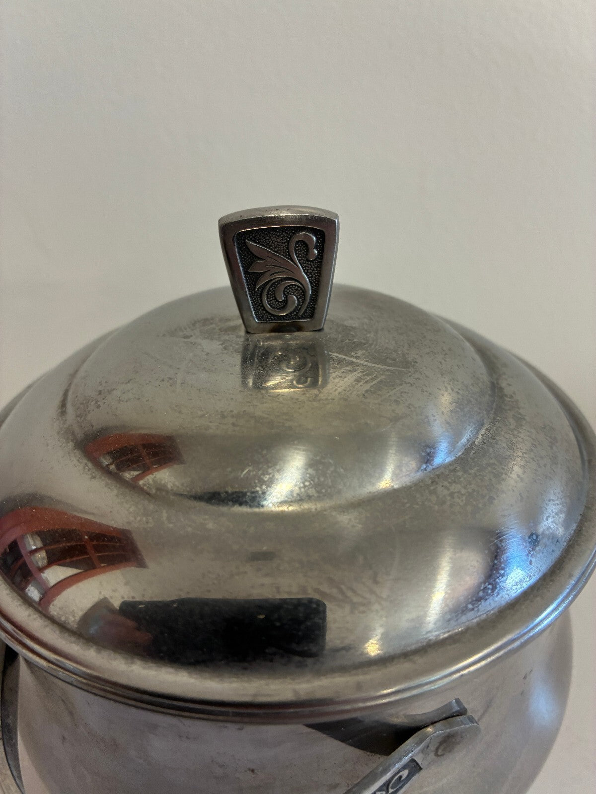 Vintage Monterey Stainless Covered Serving Bowl, Made in Japan, Mid Century Lidded Bowl, Traditional Holloware, Stainless Steel