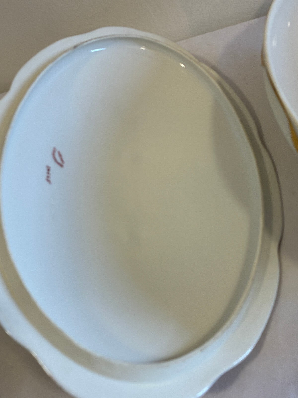 Antique Haviland Limoges Covered Vegetable Tureen, Gold Gilt Rim, France