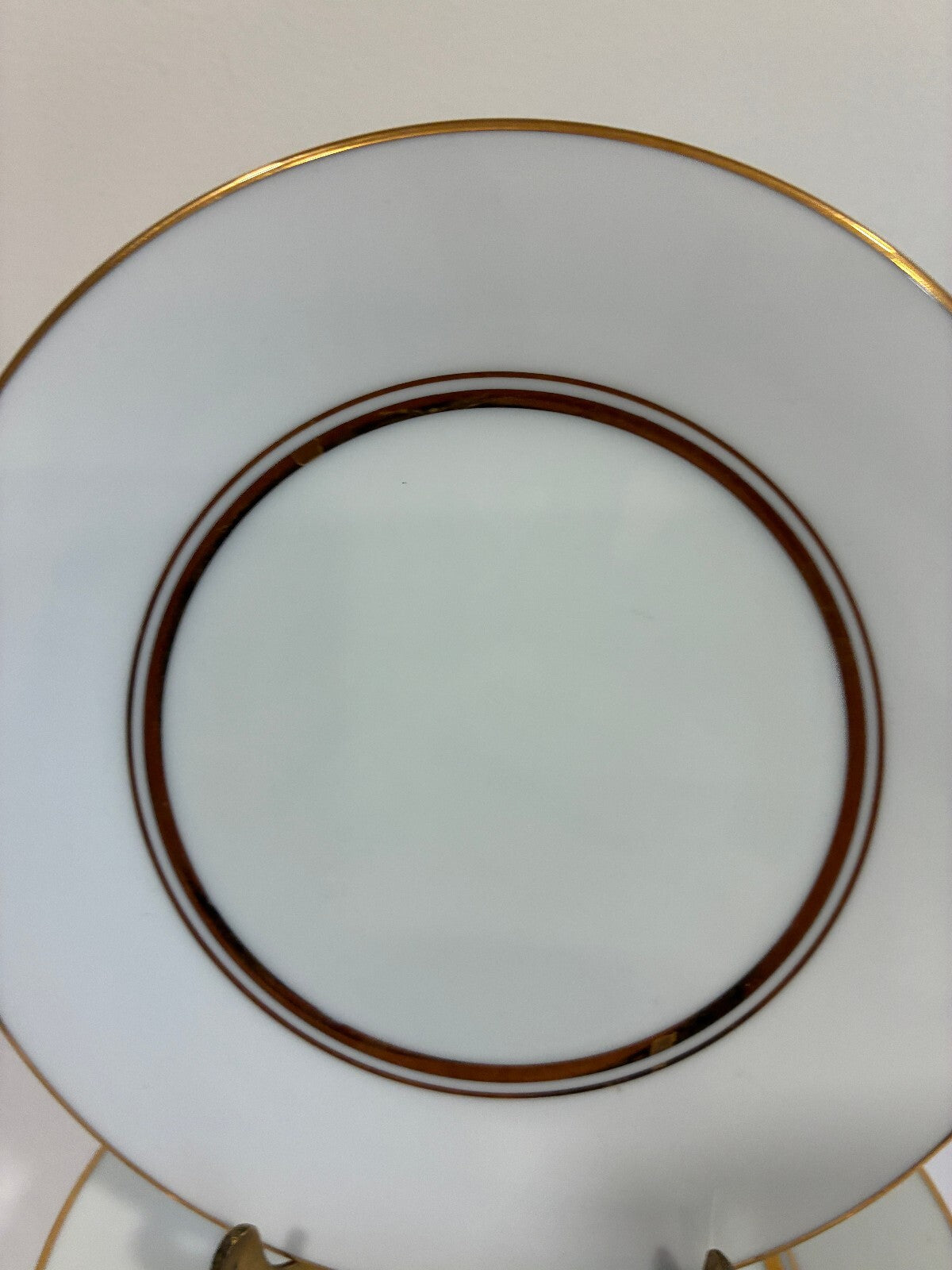 Vintage Noritake Gloria China Plates Set of 8, Gold Rim Dessert Plates, Japan