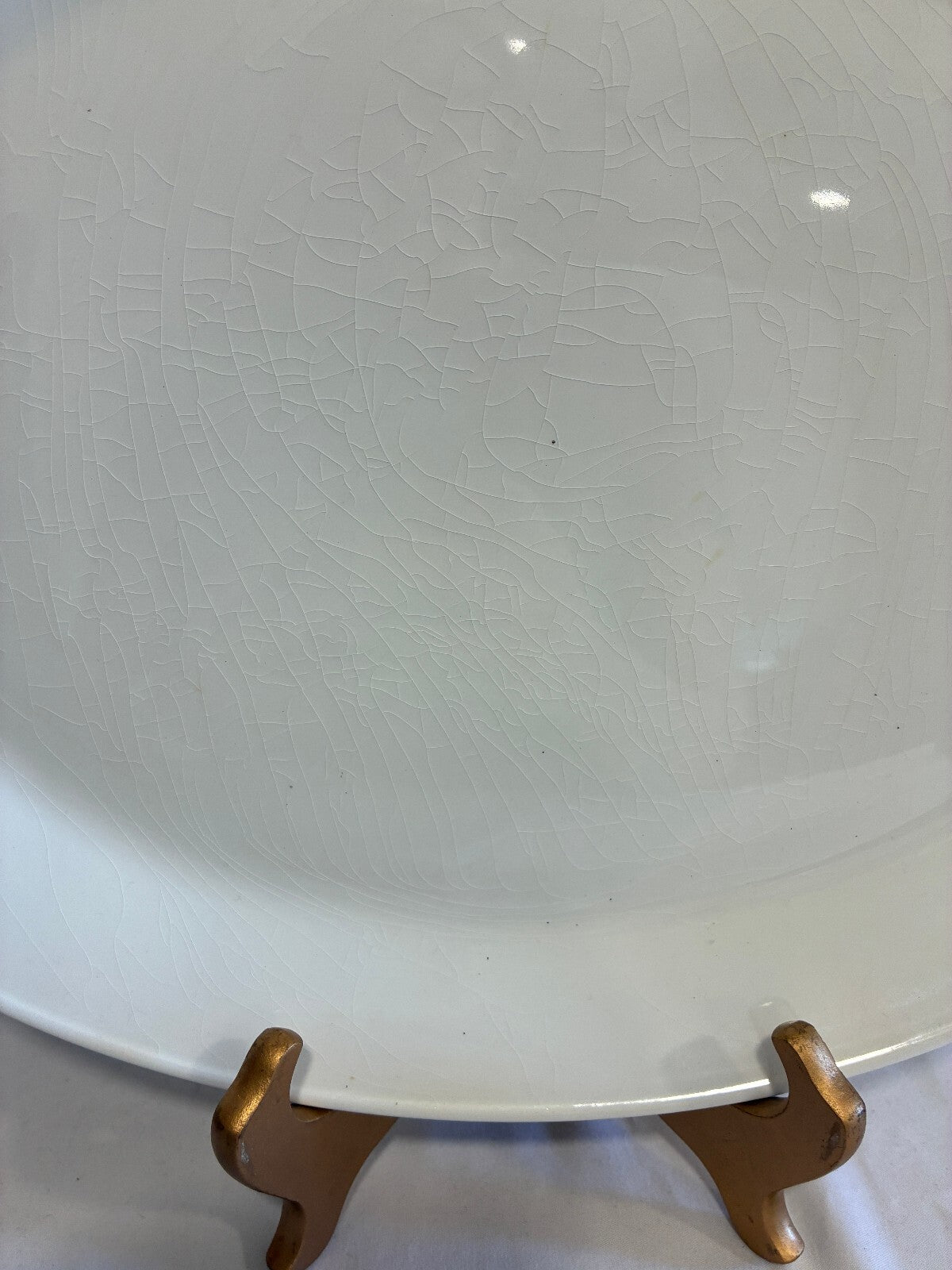 Vintage Johnson Brothers White Ironstone Oval Platter | Made in England |