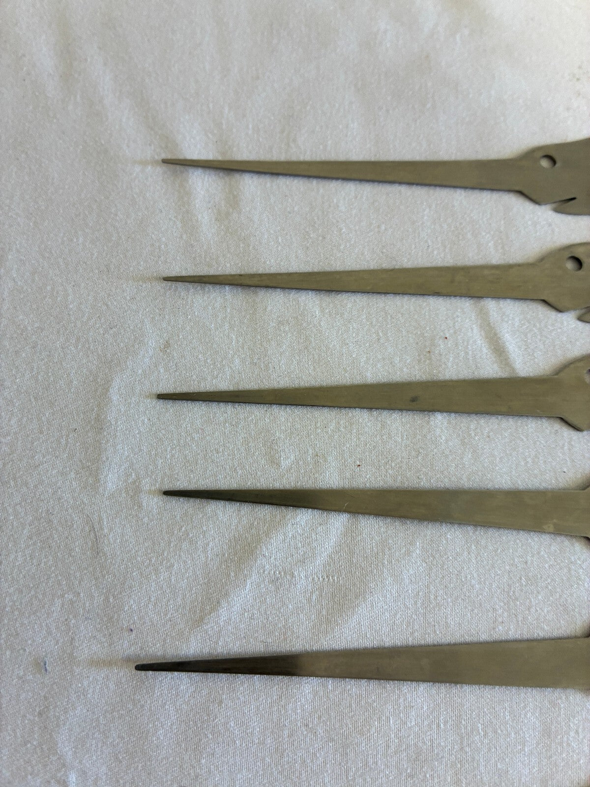 Vintage Swordfish Metal Cocktail Skewers, Set of 8