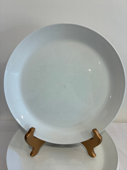 Vintage Johnson Brothers Tivoli Plates, Set of 3, White English Ironstone