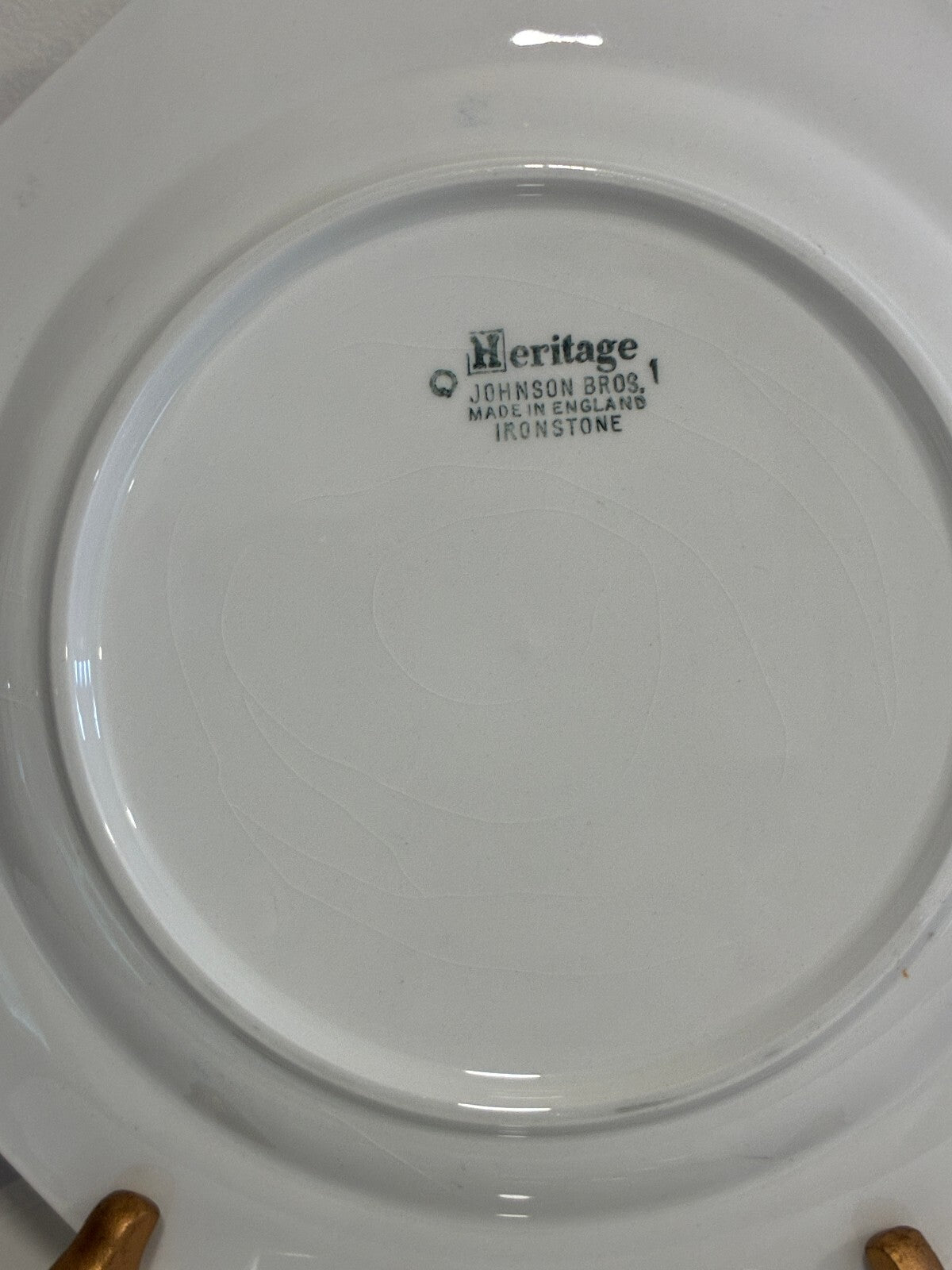 Vintage Johnson Bros Heritage Ironstone Octagonal Dinner Plates | Set of 2