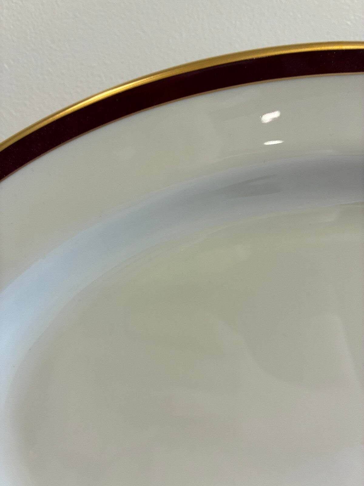 Vintage Pickard Ensemble Burgundy Oval Serving Platter, Made in USA