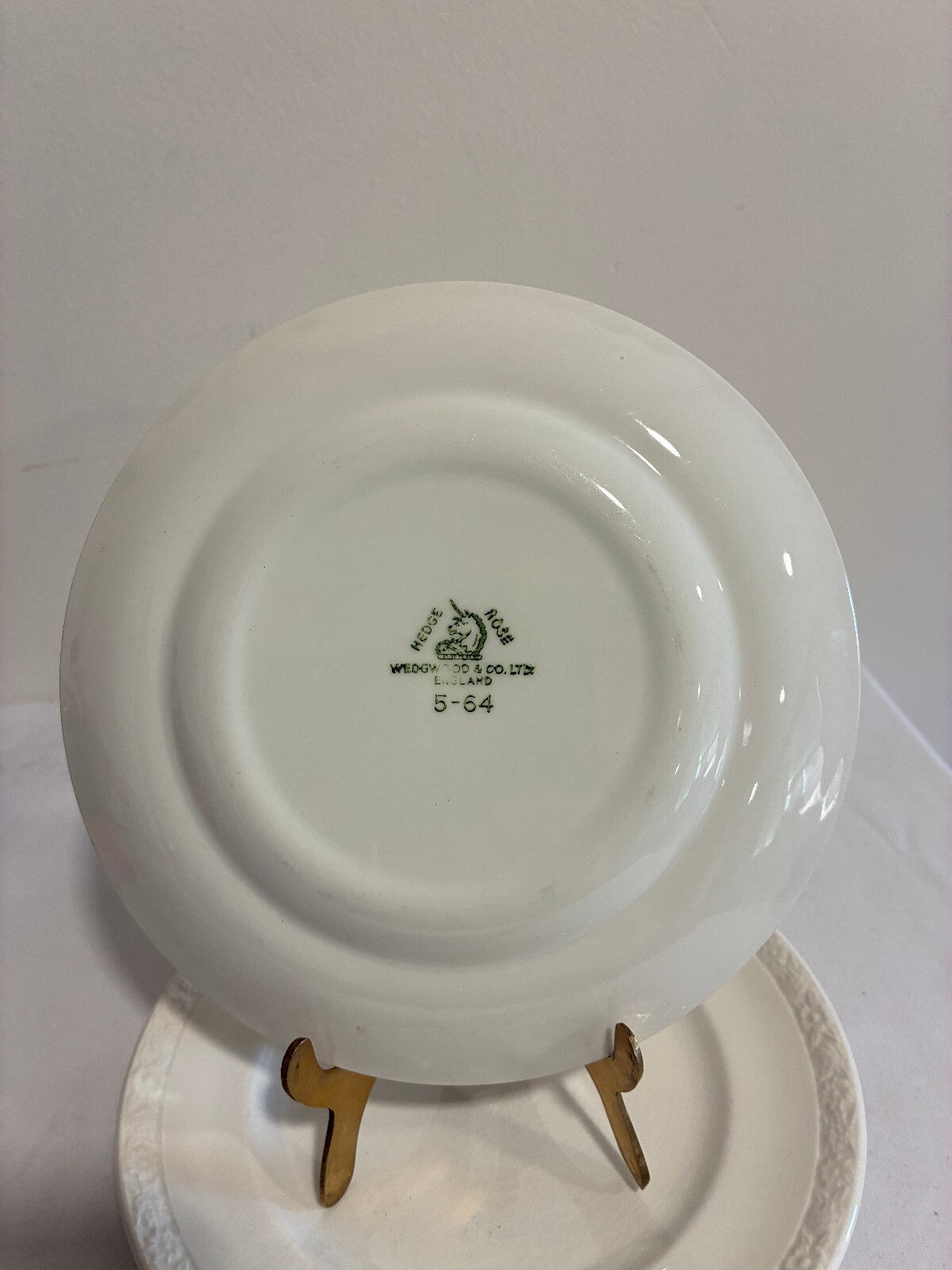 Vintage Wedgwood 7" Plates Set of 4, Embossed Floral Rim, England