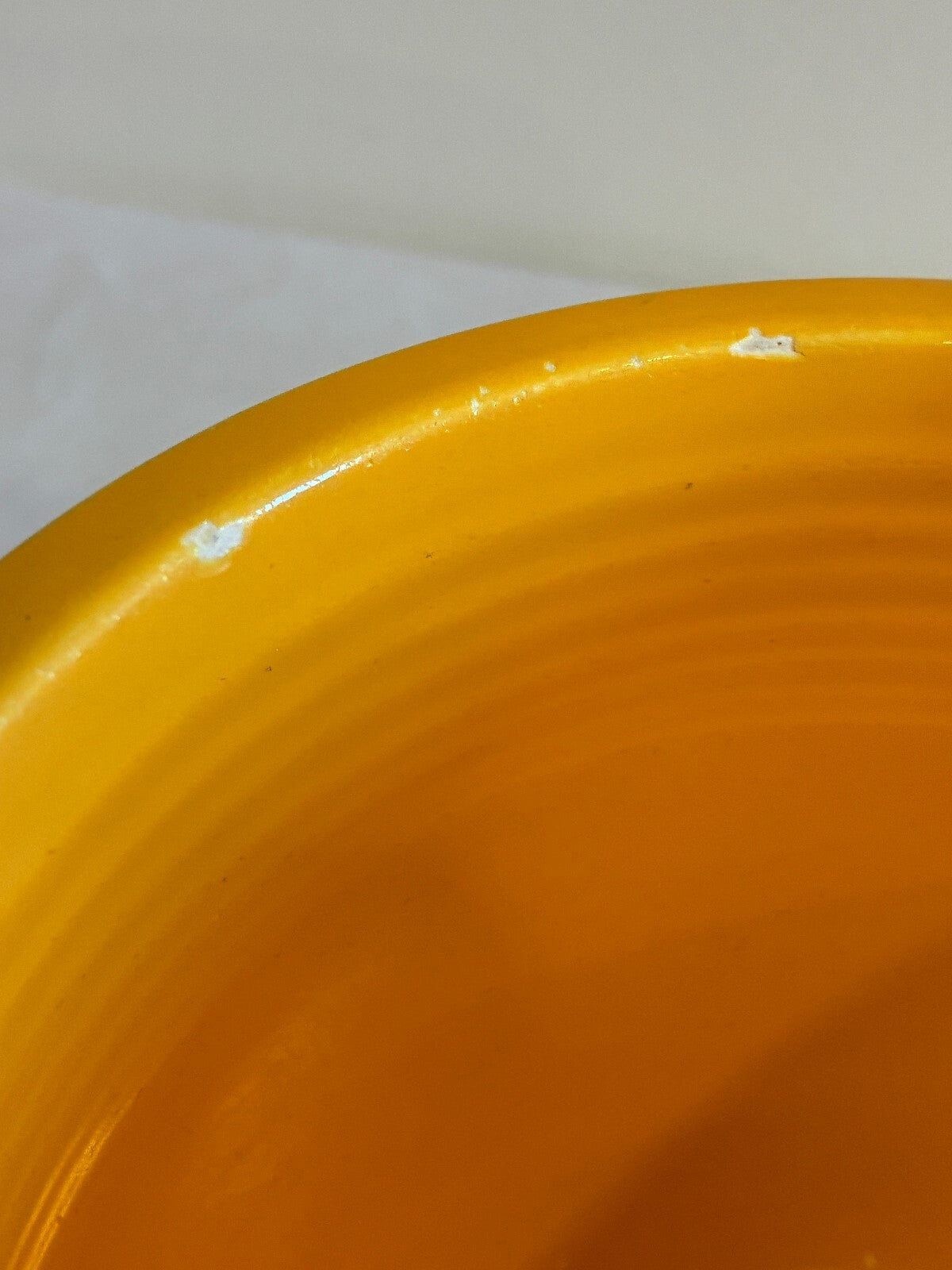 Vintage Fiesta Yellow #3 Mixing Bowl | Homer Laughlin Fiestaware Nesting Bowl