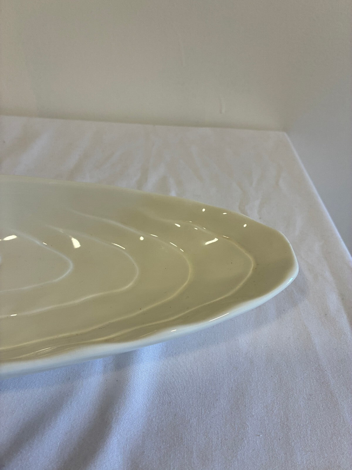 Vintage Este Ceramiche Italy White Oyster Shaped Dish | Italian Pottery