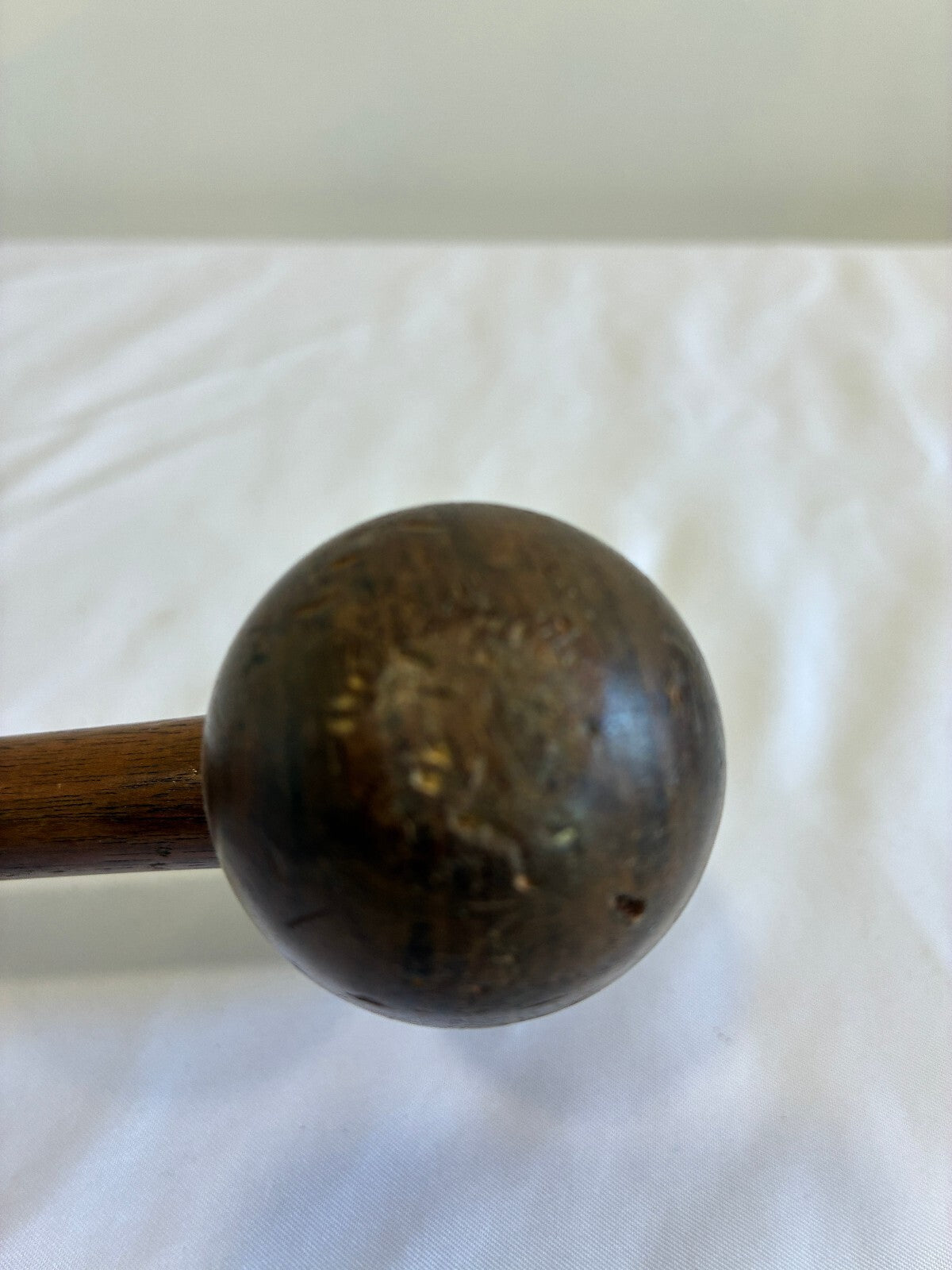 Vintage Wooden Gavel Turned Wood Judge Auctioneer Hammer