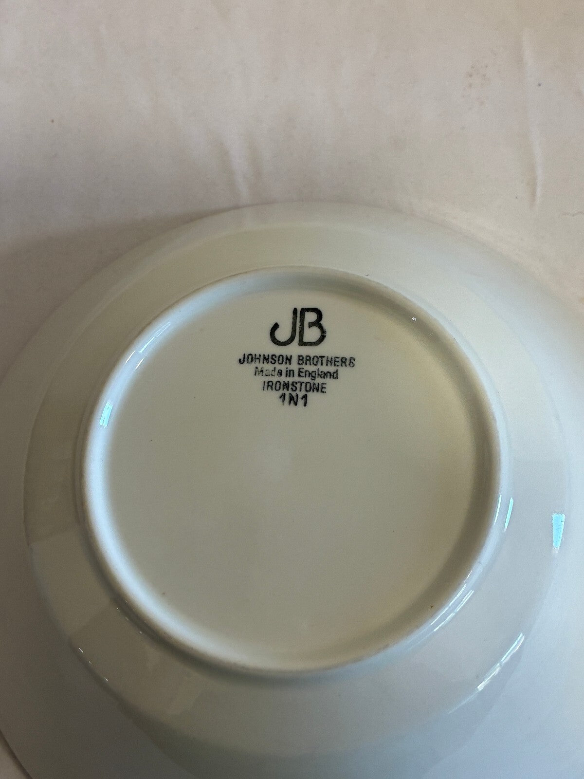 Vintage Johnson Brothers Ironstone Bowl, White England