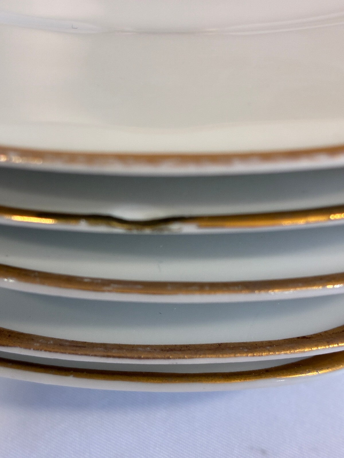 Antique Haviland & Co Limoges France Plates Set of 6 | Gold Trim