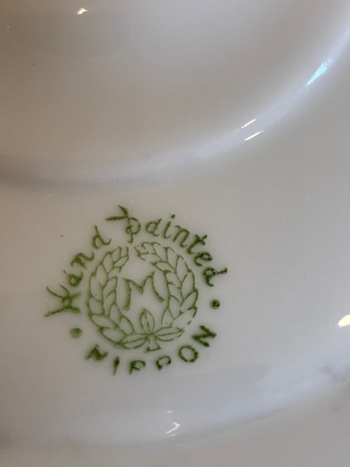 Antique Hand Painted Nippon Two-Piece Centerpiece Bowl | Early 20th Century Bowl