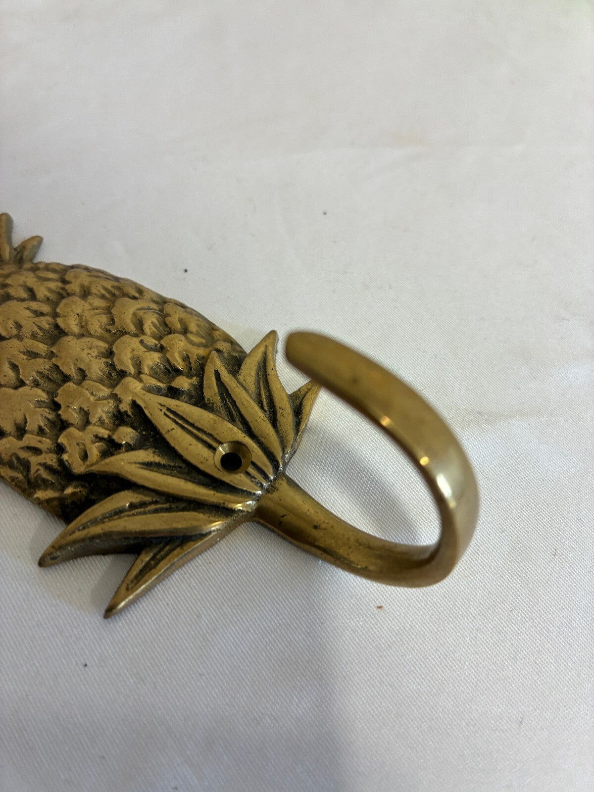 Vintage Solid Brass Pineapple Wall Hook