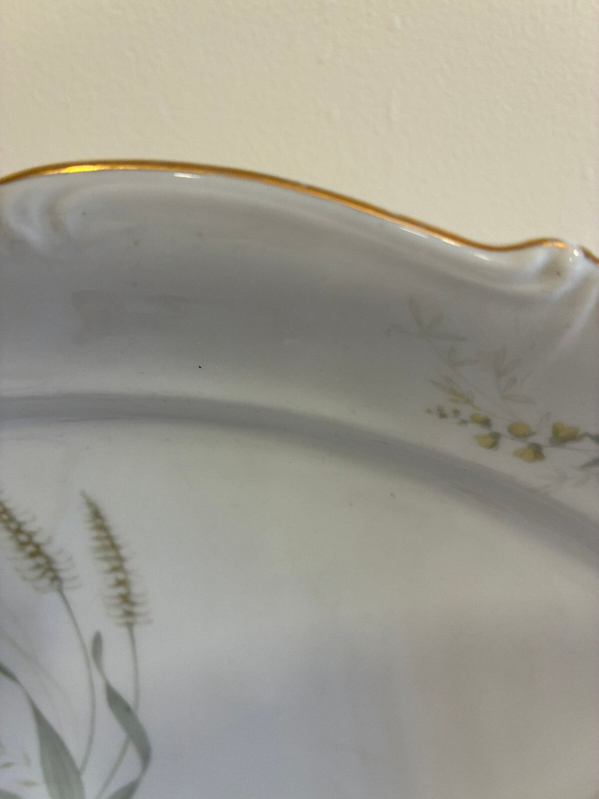Vintage Forest Bavaria Germany "Harvest" Oval Serving Platter