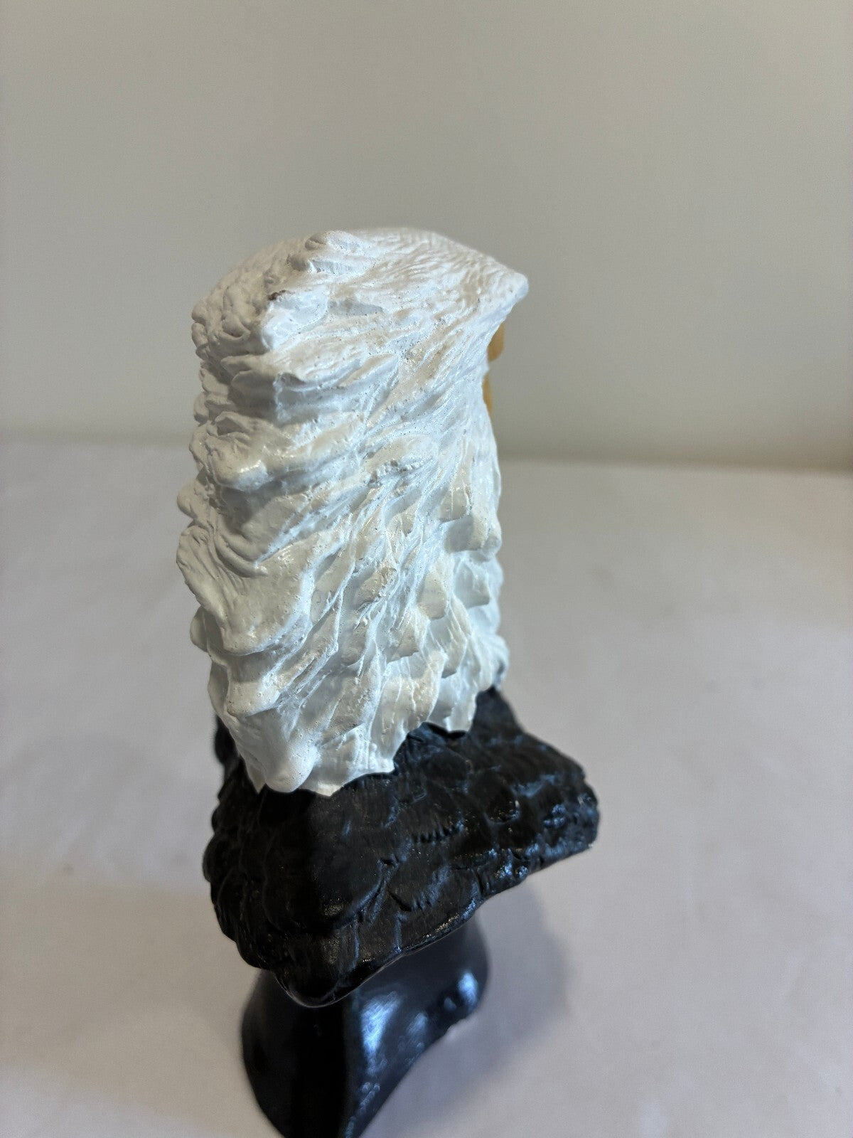 Vintage Ceramic Bald Eagle Bust Sculpture Patriotic Bird Figurine