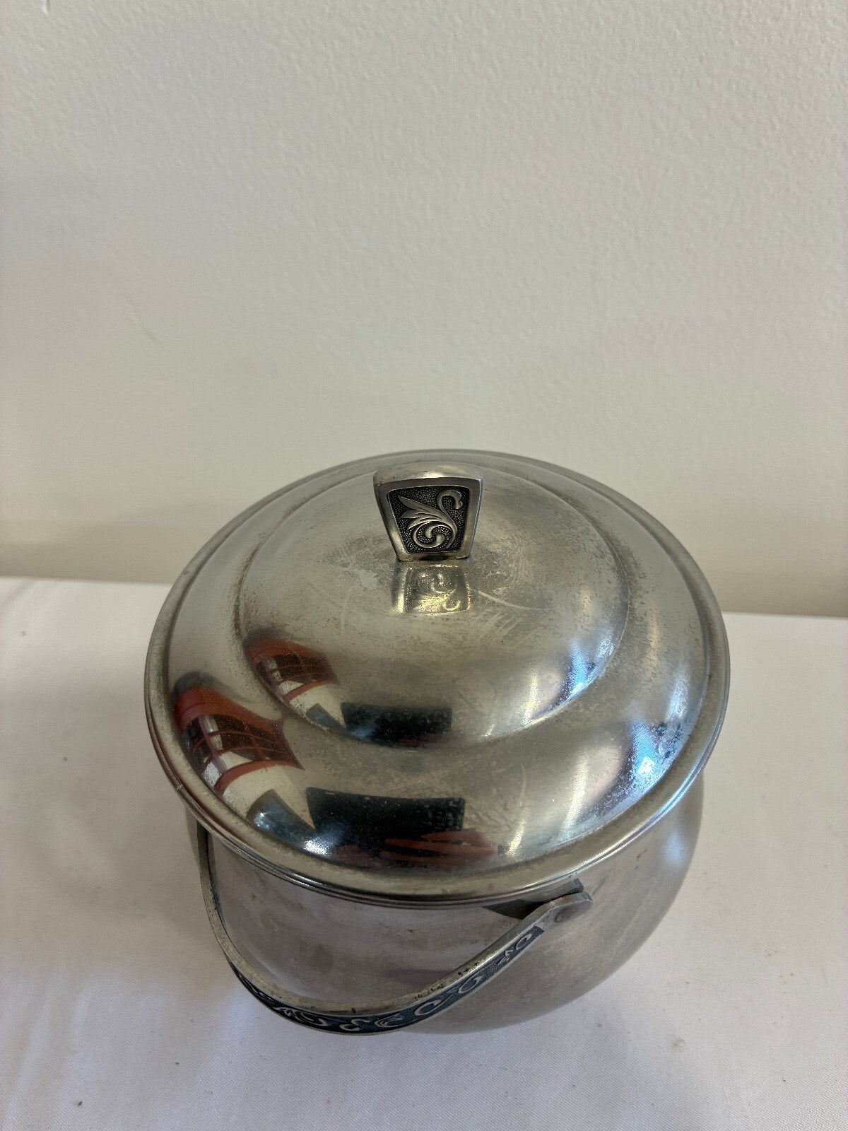 Vintage Monterey Stainless Covered Serving Bowl, Made in Japan, Mid Century Lidded Bowl, Traditional Holloware, Stainless Steel