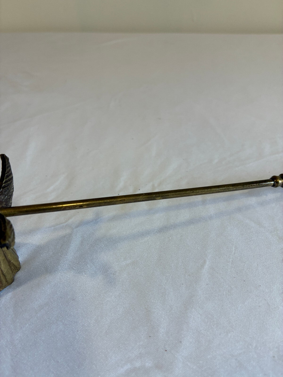 Vintage Brass Angel Figural Candle Snuffer | Winged Cherub Long Handle