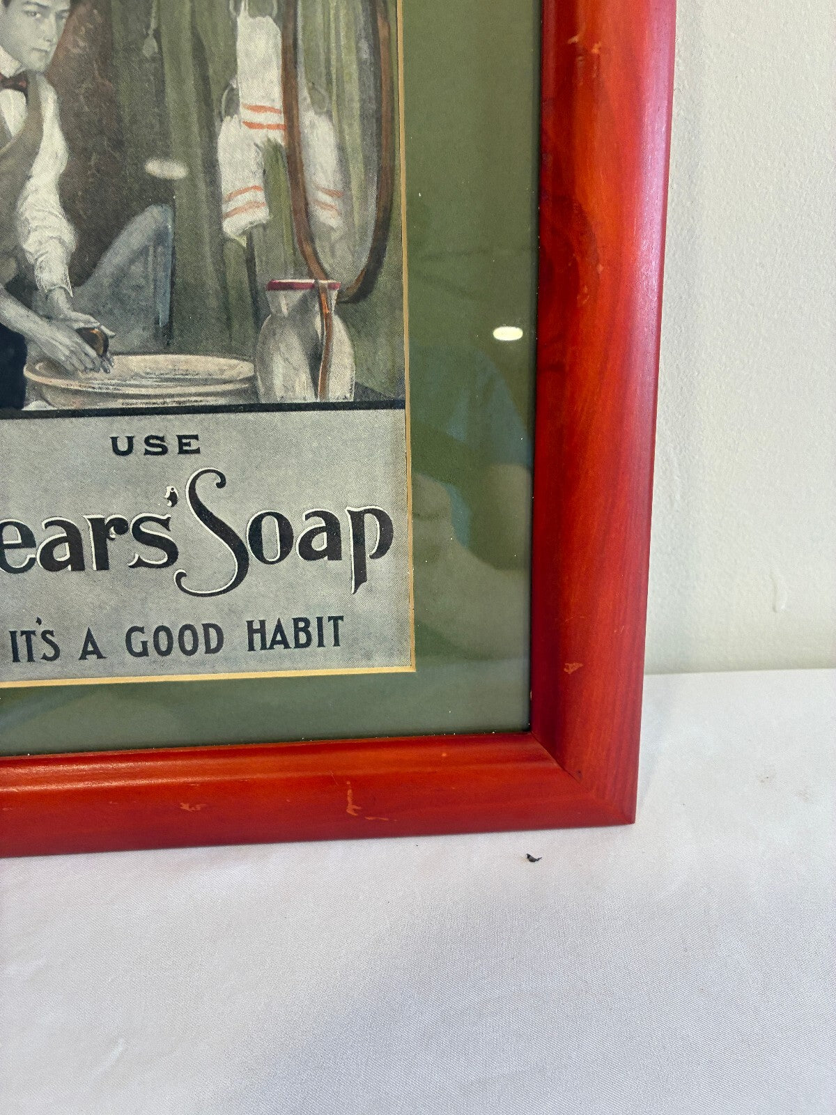 Framed Pears' Soap Advertisement Print | "How Use Doth Breed a Habit"