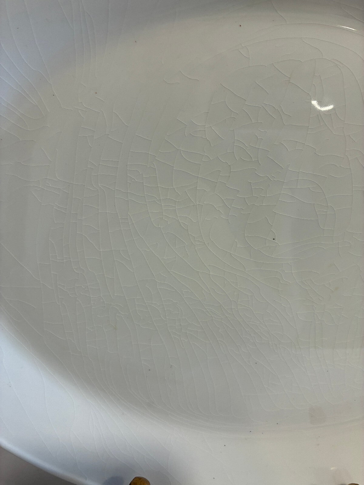 Vintage Johnson Brothers White Ironstone Oval Platter | Made in England |